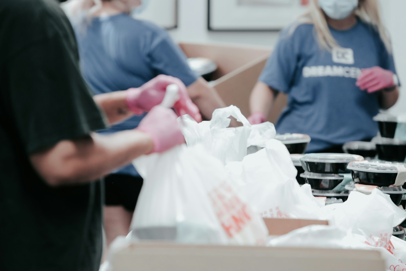 Packing Day with Volunteers